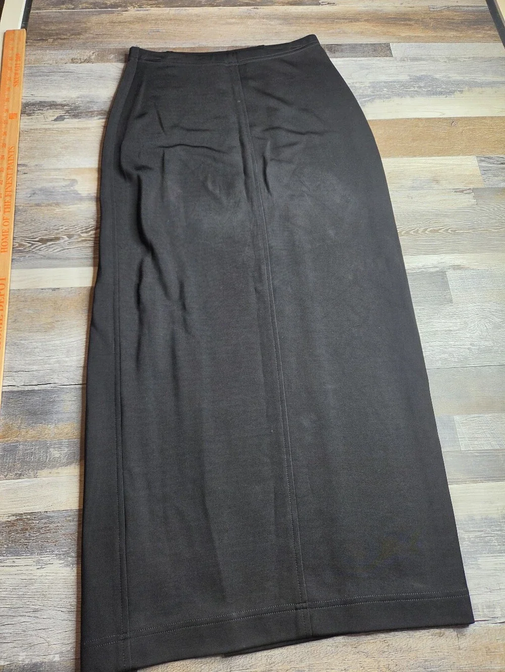 Tadashi (Shoji) Vintage Long Black Skirt Medium Made In USA